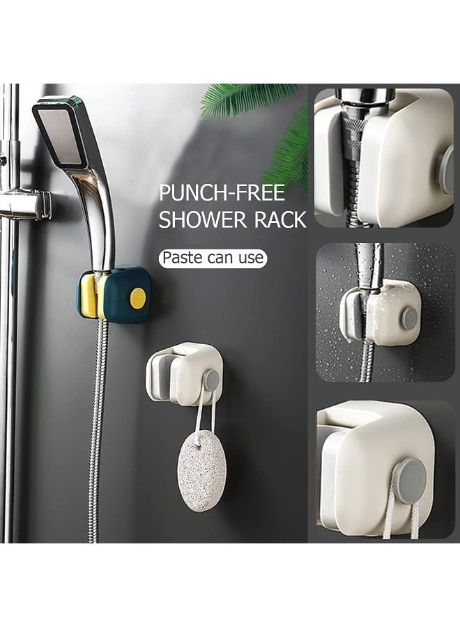 ChicAbode 2 جهاز كمبيوتر شخصي لاصق حامل دش, ذاتية اللاصق الجدار المثبتة قوس دش لرأس دش اليدوي, حامل عصا دش مقاوم للماء, حامل ذراع دش الجدار مع خطاف للحمام - Image 3